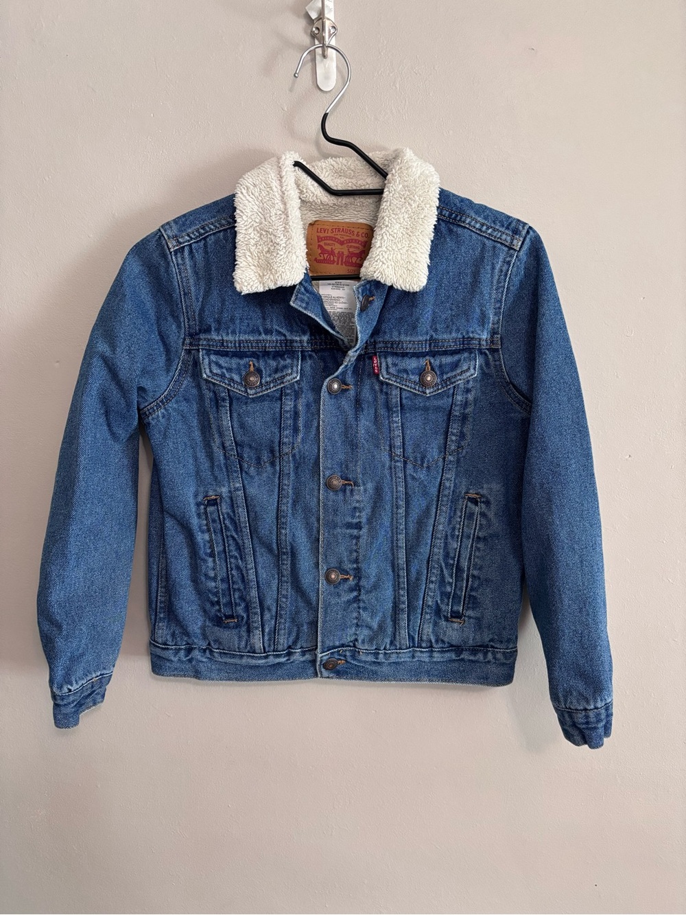Levi's Kids Sherpa-Lined Blue Denim Jacket